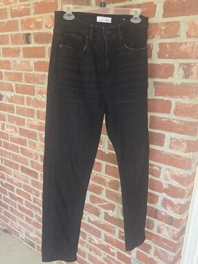LOFT Distressed Black  Slim Jeans